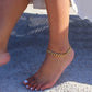 Double Curb Chain Anklet [304 Stainless Steel]