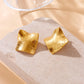 Square Irregular Earrings [304 Stainless Steel,18K Gold Plated]