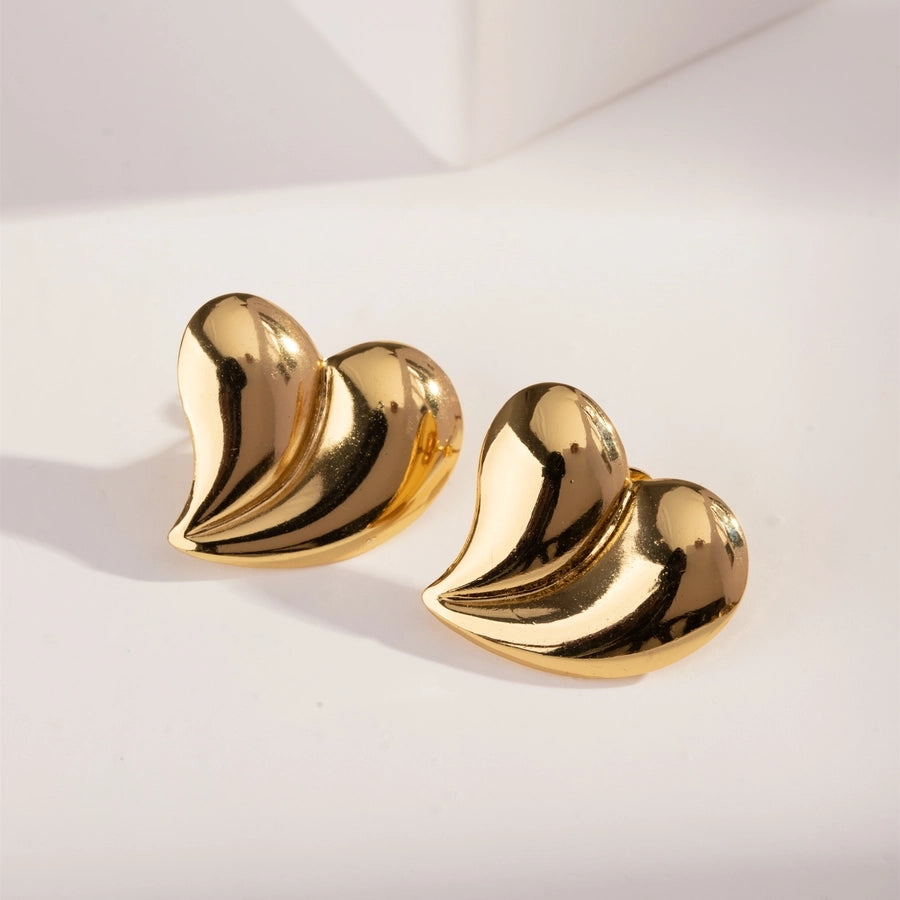 Mix Designs Earrings [304 Stainless Steel,18K Gold Plated]