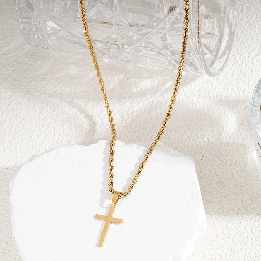 Cross Necklace [304 Stainless Steel]