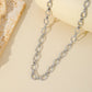 Cable Chain Necklace  [304 Stainless Steel,18K Gold Plated]