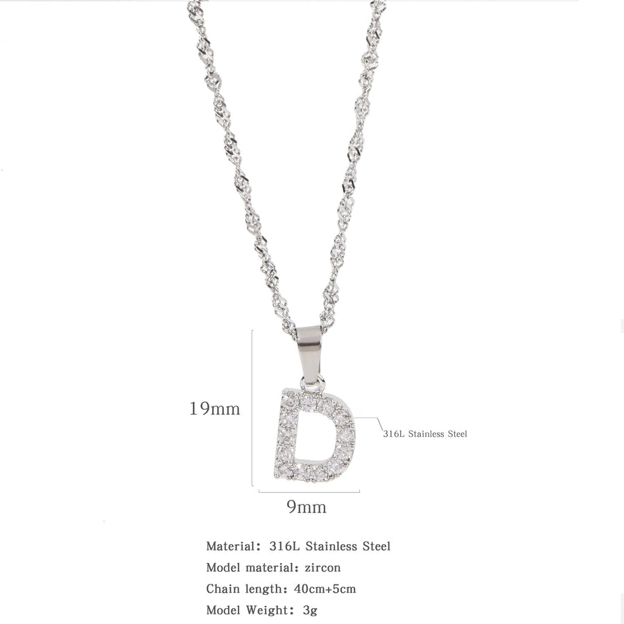 Constellation Zircon Pendant Necklace [304 Stainless Steel ]