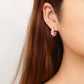 Color Block Epoxy Earrings [304 Stainless Steel,18K Gold Plated]