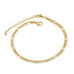 Anklet a catena a farfalla rossa [acciaio inossidabile 304, oro 18K placcato]