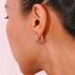 Oval Thick Earrings [304 Stainless Steel,18K Gold Plated]