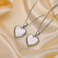 Heart Shape Shell Necklace [304 Stainless Steel,18K Gold Plated]