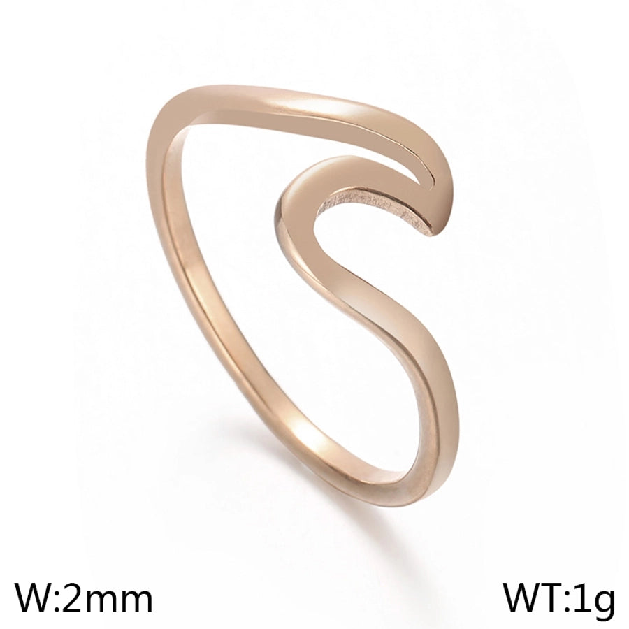 Waves Ring [304 Stainless Steel 18K Gold Plated]