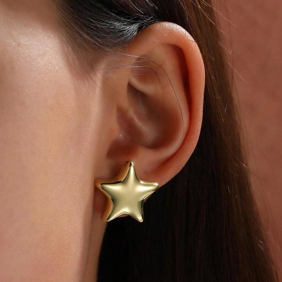 Star Stud Earrings [304 Stainless Steel]