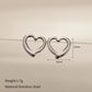 Cute Heart Shape Earrings [304 Stainless Steel,18K Gold Plated]