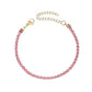 Tennis Chain Rhinestones Bracelets/Necklace [304 Stainless Steel,18K Gold Plated]