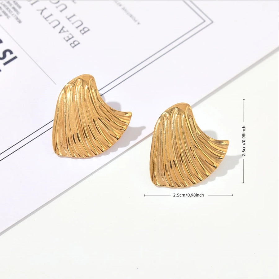 Mix Designs Earrings [304 Stainless Steel,18K Gold Plated]