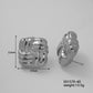 Square Twist Earrings [304 Stainless Steel