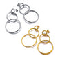 Multi Circle Drop Earrings [304 Stainless Steel,18K Gold Plated]