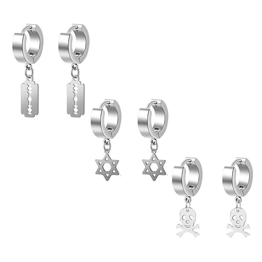 Sets of Drop Earrings [ Stainless Steel]