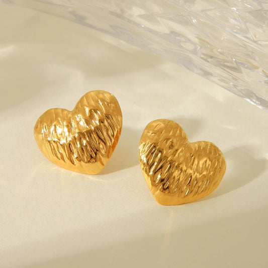 Heart Shape Earrings [304 Stainless Steel]