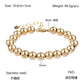 Elastic Beaded Bracelet [304 Stainless Steel, 18K Gold Plated]