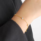 Rhinestones Inlay Bracelet/Necklace [304 Stainless Steel,18K Gold Plated]