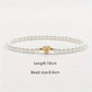 Letter Heart Shape Artificial Pearl Bracelets [304 Stainless Steel]