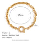 Hip-Hop Classic Style Streetwear Geometric 304 Stainless Steel 18K Gold Plated Bracelets In Bulk