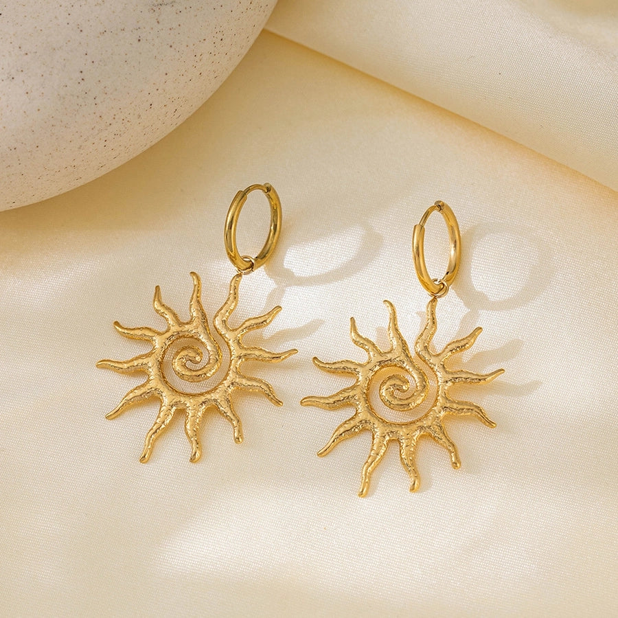 Sun Earrings/Necklaces [304 Stainless Steel]