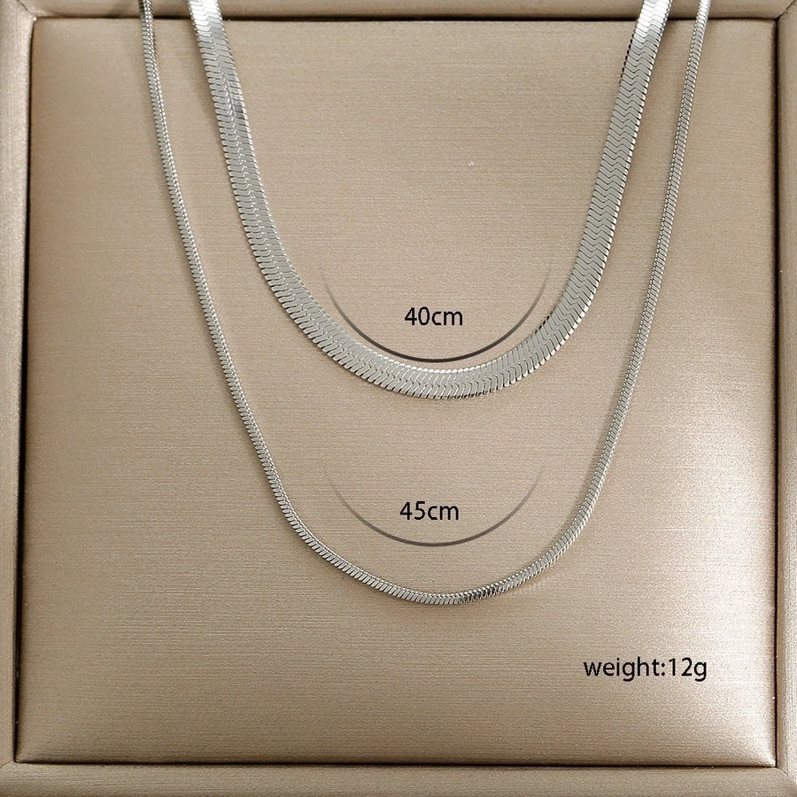 Double Layer Necklace [304 Stainless Steel]