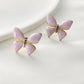 Butterfly Earrings [304 Stainless Steel, 18K Gold Plated]