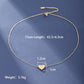 Letter Heart Shape Necklace [304 Stainless Steel,18K Gold Plated]