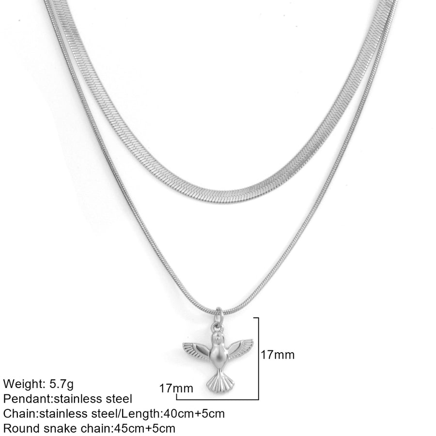 Double Layer Necklaces  [304 Stainless Steel]