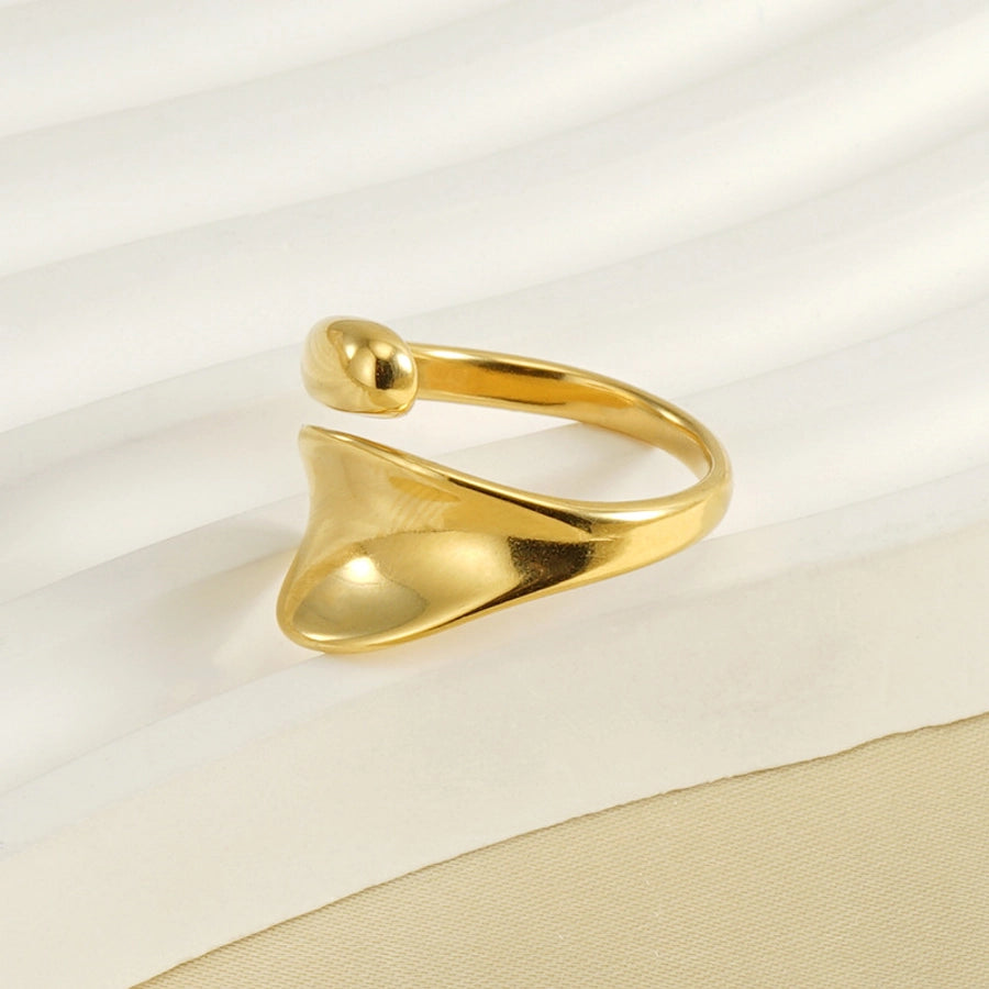 Geometrisk ring [304 rustfritt stål, 18K gullbelagt]