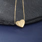 Letter Heart Shape Necklace [304 Stainless Steel,18K Gold Plated]