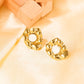 Vintage Style Stone Earrings [304 Stainless Steel,18K Gold Plated]