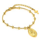 Saint Portrait Bracelet [201 Stainless Steel, 18K Gold Plated]