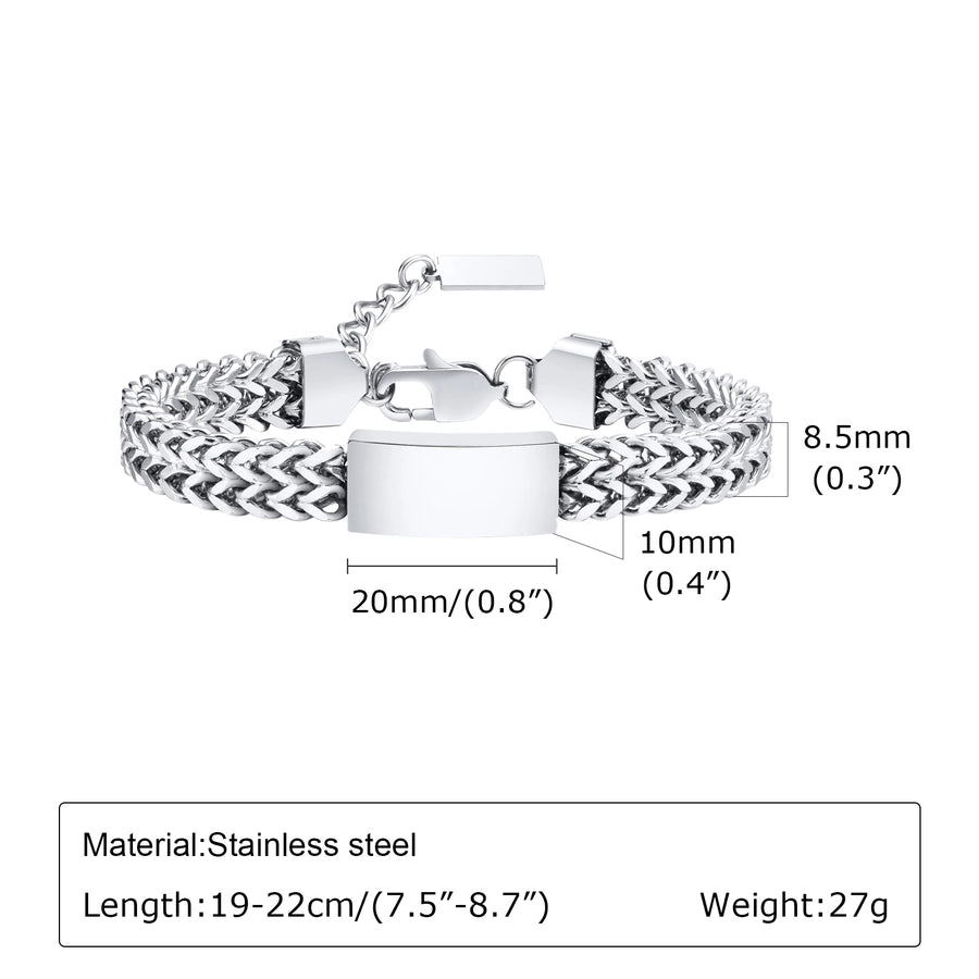 Silver Chain Bracelet [304 Stainless Steel]