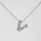 Letter Pendant Necklace [304 Stainless Steel,18K Gold Plated]