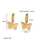 Mix Designs Flower Petal Drop Earrings [304 Stainless Steel]