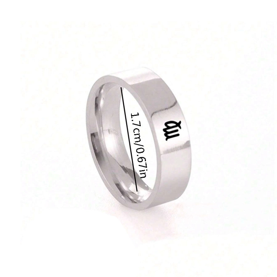 Zodiac Constellation Ring [304 Stainless Steel]