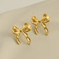 Bow Knot Stud Earrings [304 Stainless Steel]