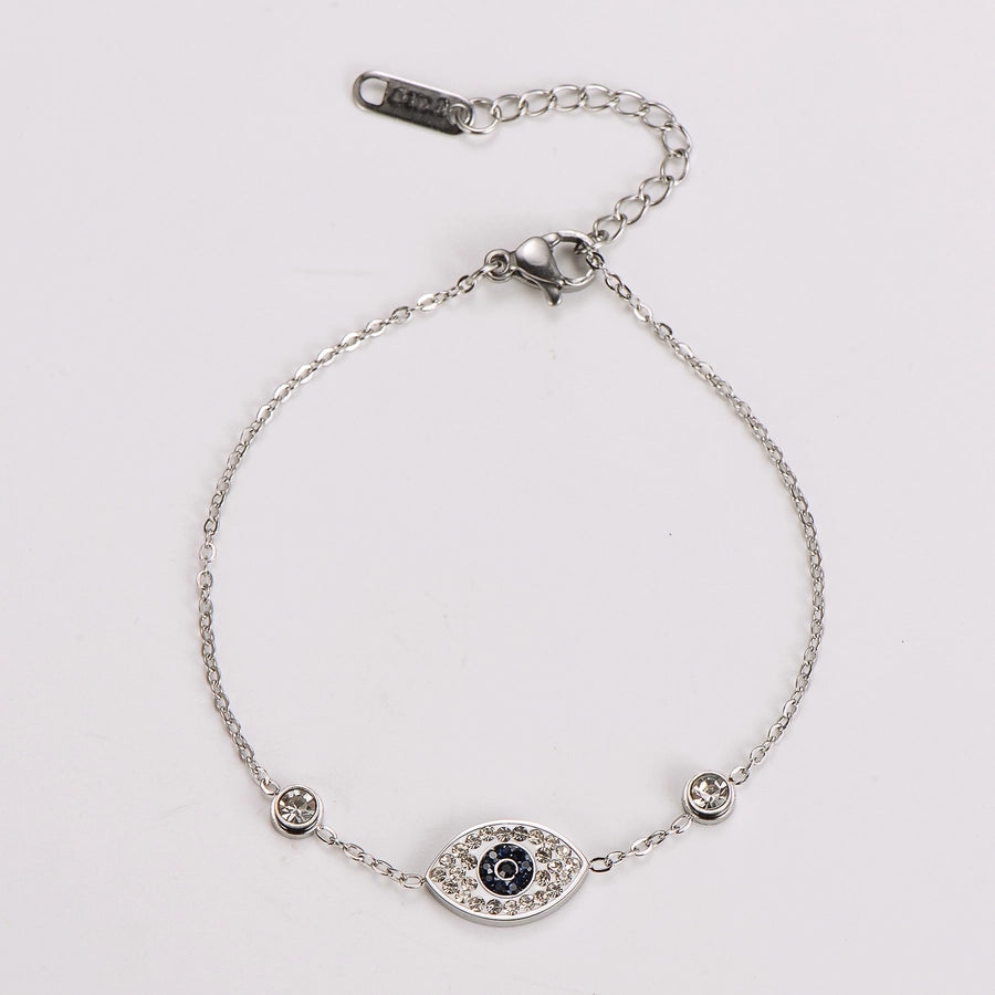 Eye Zircon Bracelet [304 Stainless Steel]