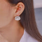 Boucles d'oreilles de perles artificielles de style britannique [304 en acier inoxydable, 18 km plaqué]]