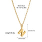 Sieraden preppy stijl solide kleur glanzende letter 304 roestvrijstalen hanger ketting