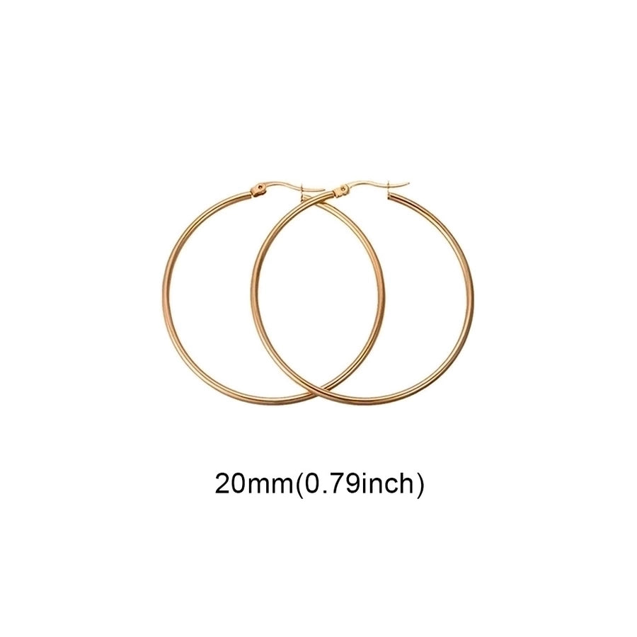 Thin Hoop Earrings [Stainless Steel]