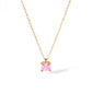 Preppy Style Square Zircon Necklace [304 Stainless Steel,18K Gold Plated]