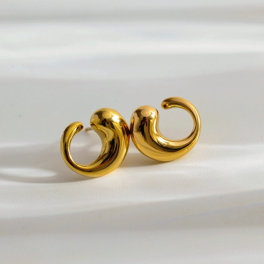 Modern Style Earrings [304 Stainless Steel,18K Gold Plated]