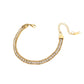 Glam Rhinestones Bracelet [304 Stainless Steel, 18K Gold Plated]