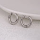 Round Hoop Earrings [304 Stainless Steel]