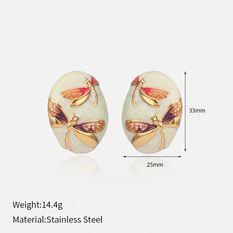 Mosquito Enamel Plating Earrings [304 Stainless Steel]