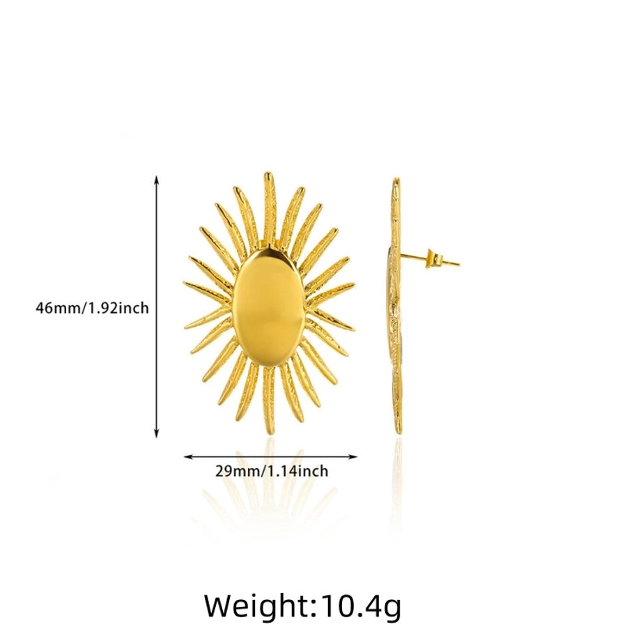 Sun Earrings [304 Stainless Steel]