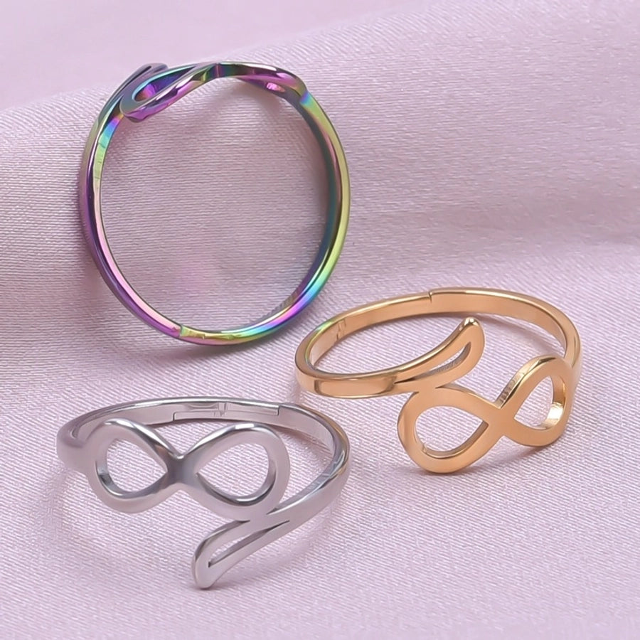 Anello Infinity [304 in acciaio inossidabile 18K oro placcato]