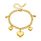 Various Heart Shape Chain Bracelets [Stainless Steel]