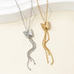 Butterfly Pendant Necklace [304 Stainless Steel,14K Gold Plated]